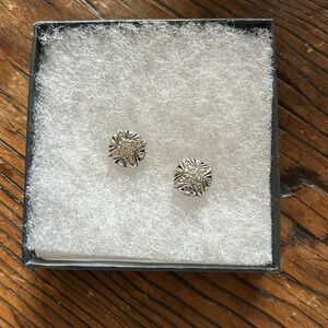 John Medeiros stud earrings.